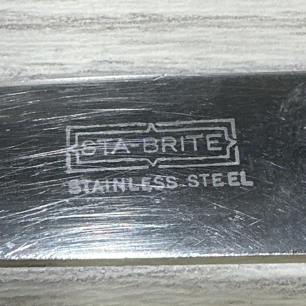 STA-BRITE Stainless Cutlery 3 Forks 3 Knives Bakelite Handle Vintage 1930-50s
